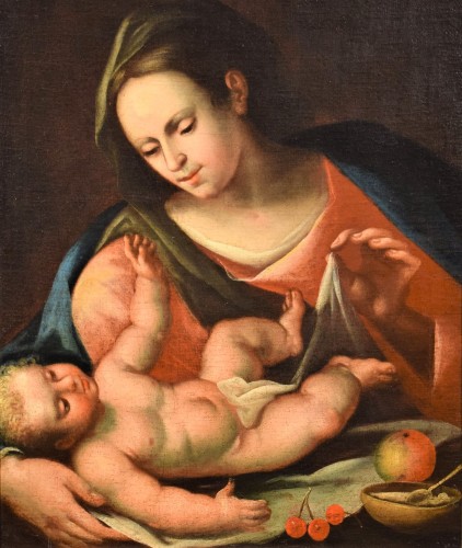 Vierge and Child -  Emilia, workshop of Bartolomeo Schedoni 17th c.